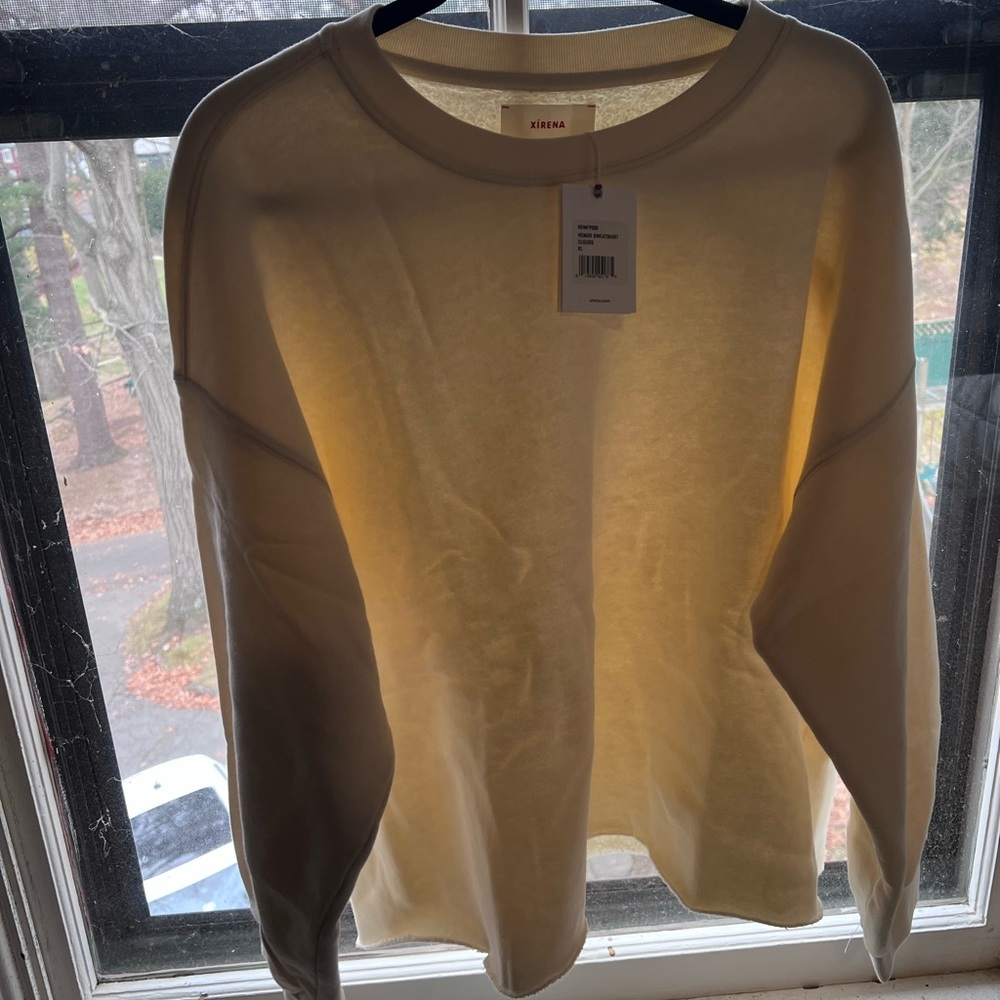 White Xirena Honor Sweatshirt xl nwt